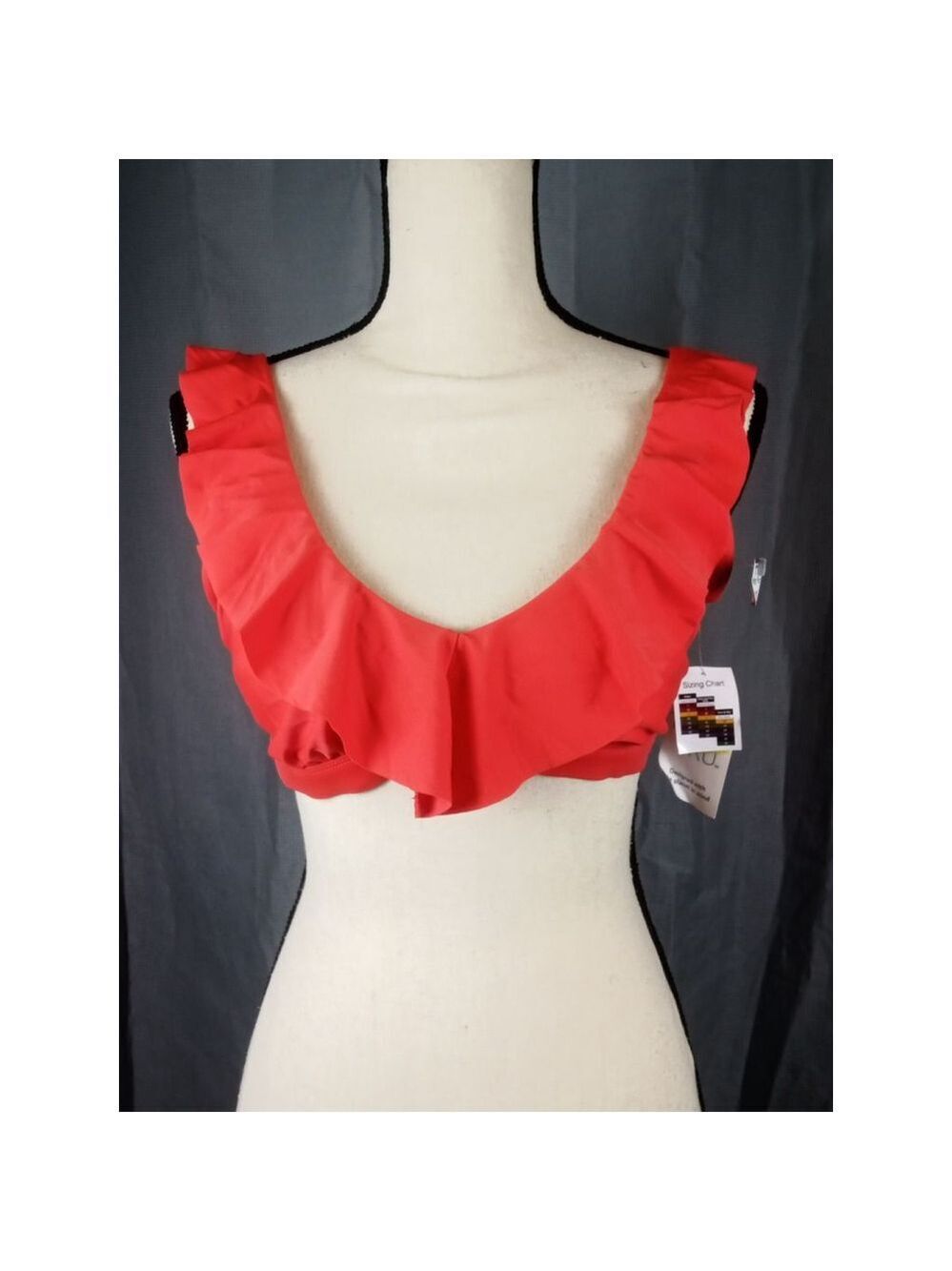 Time and Tru orange bikini top, size M - Picture 1 of 5
